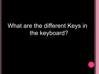 The elements of a computer system | PPTX