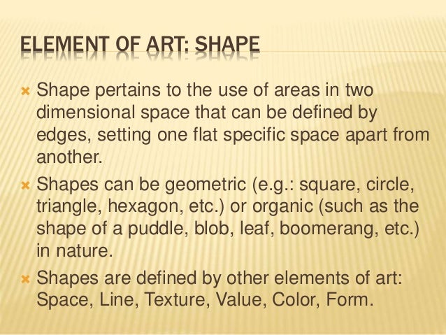 the elements of art definition of form in art