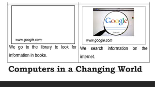 Computers in a Changing World
 