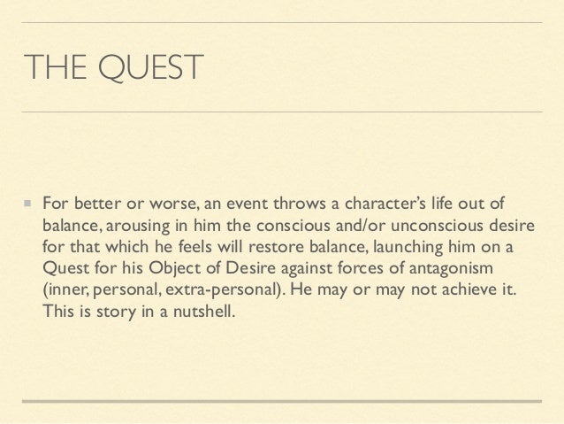 The Elements Of Story By Robert Mckee