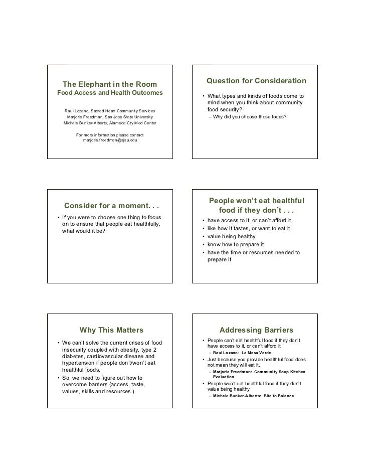 Whole Measures For Community Food Systems Whole Measures For Community Food Systems