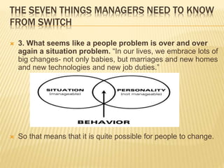 Switch Change Model The elephant the rider and the path - How to make change stick | PPTX