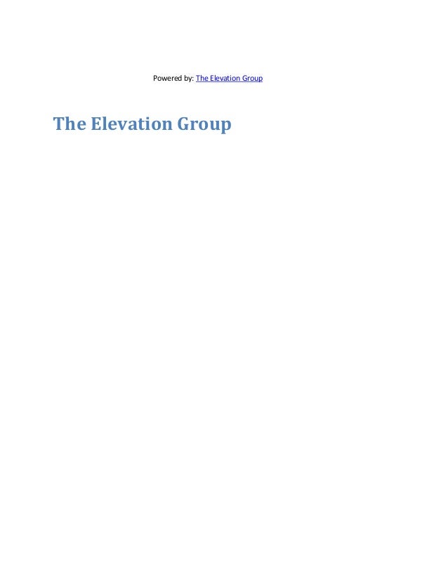 the elevation group theelevationgroup