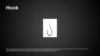 Hook

Source: http://www.google.com/imgres?sa=X&biw=1362&bih=652&tbm=isch&tbnid=qpkpZkNqiuFLdM%3A&imgrefurl=http%3A%2F%2Fwww.winningware.com%2Fblog%2F2009%2F12%2F14-best-kept-killer-hook-secrets%
2F&docid=1O9eZQI3fzP2jM&imgurl=http%3A%2F%2Fwinningware.com%2Fblog%2Fwp-content%2Fuploads%2F2009%2F12%2FFishHookXSmall.
jpg&w=300&h=400&ei=v_8DU5PROOOFyQH_0YGwCQ&zoom=1&ved=0CHIQhBwwBA&iact=rc&dur=719&page=1&start=0&ndsp=15

 