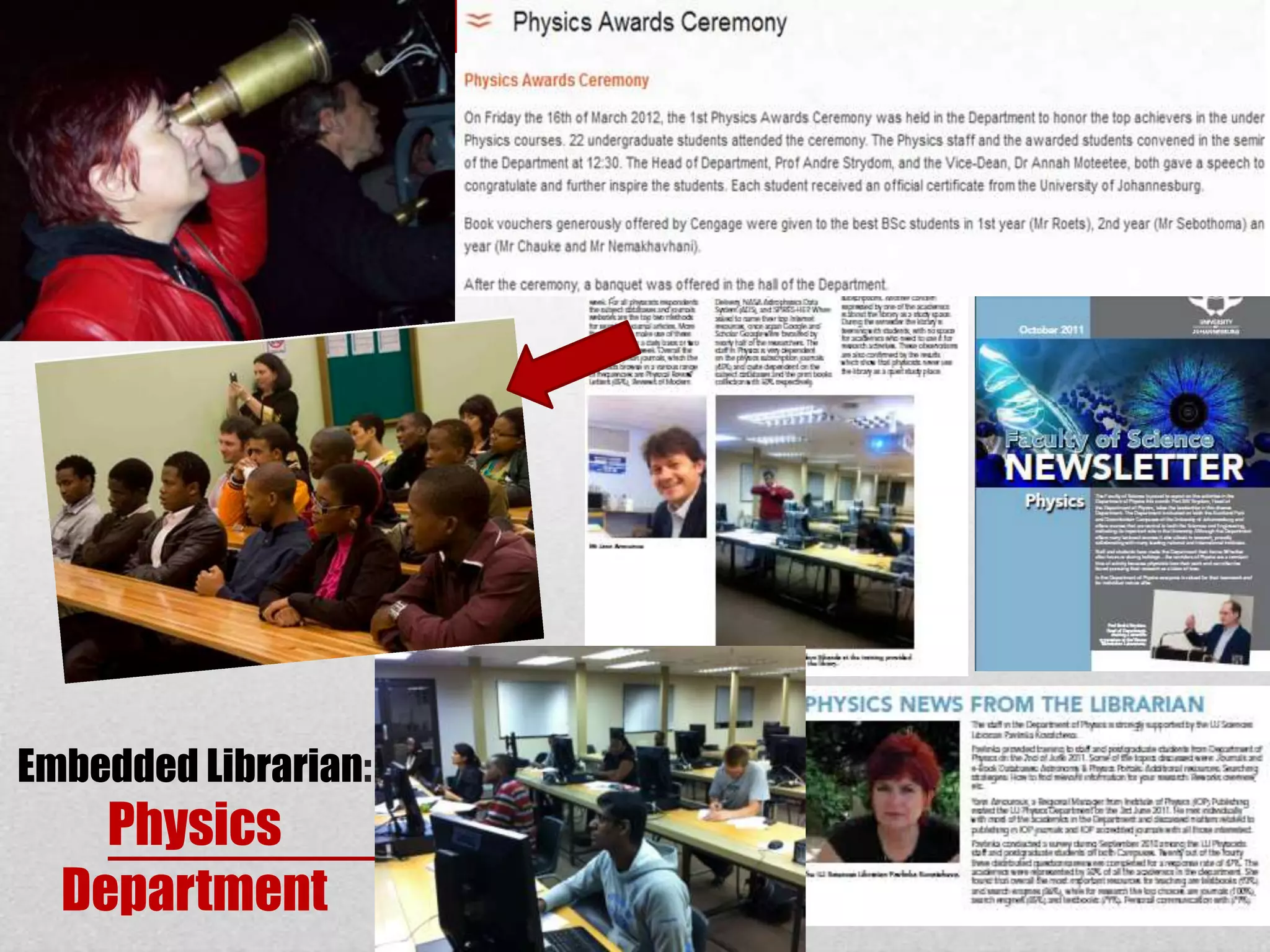 Embedded Librarian:
    Physics
  Department
 