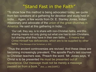 The Emerging Church and the One Project? part 11, The New 1888 Message ...