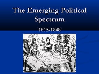 The Emerging Political
Spectrum
1815-1848

 