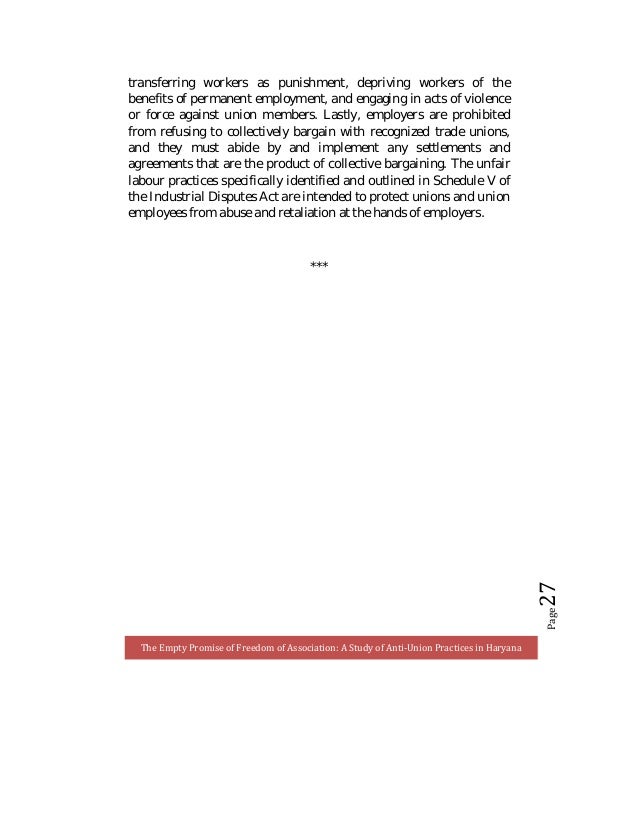 act v labour form contract of Empty of Freedom A Study Promise of Association: The