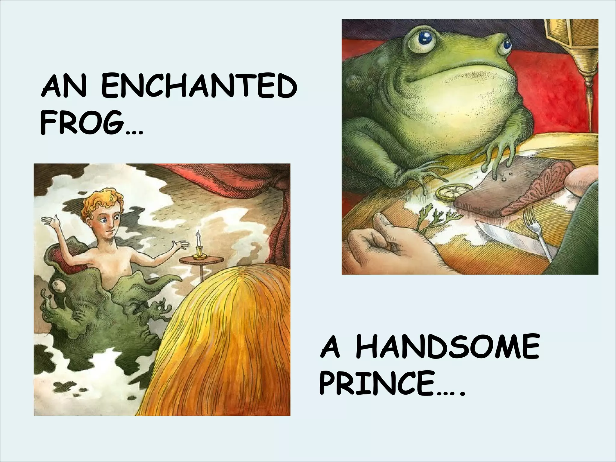 A HANDSOME PRINCE…. AN ENCHANTED FROG…