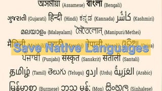 The Endangered And Extinct Languages Of India.pptx