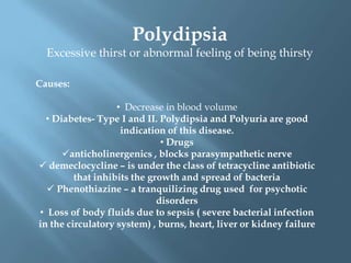   Too much salt or sugar intake 