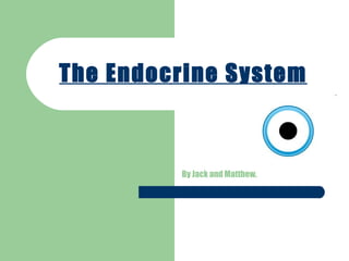 The Endocrine System By Jack and Matthew. 