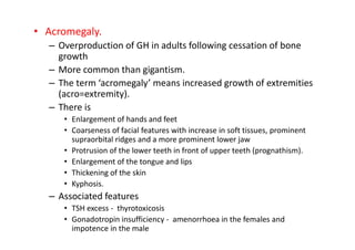 Acro Tooth The Endocrine System pathology and anatomy | PDF