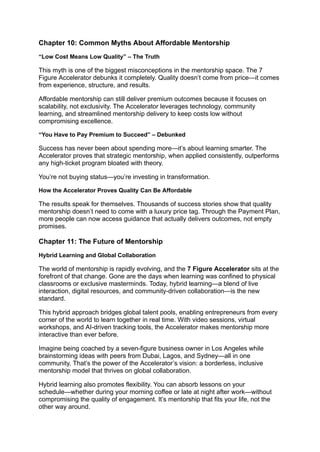 The End of Costly Mentorship How the 7 Figure Accelerator Payment Plan ...