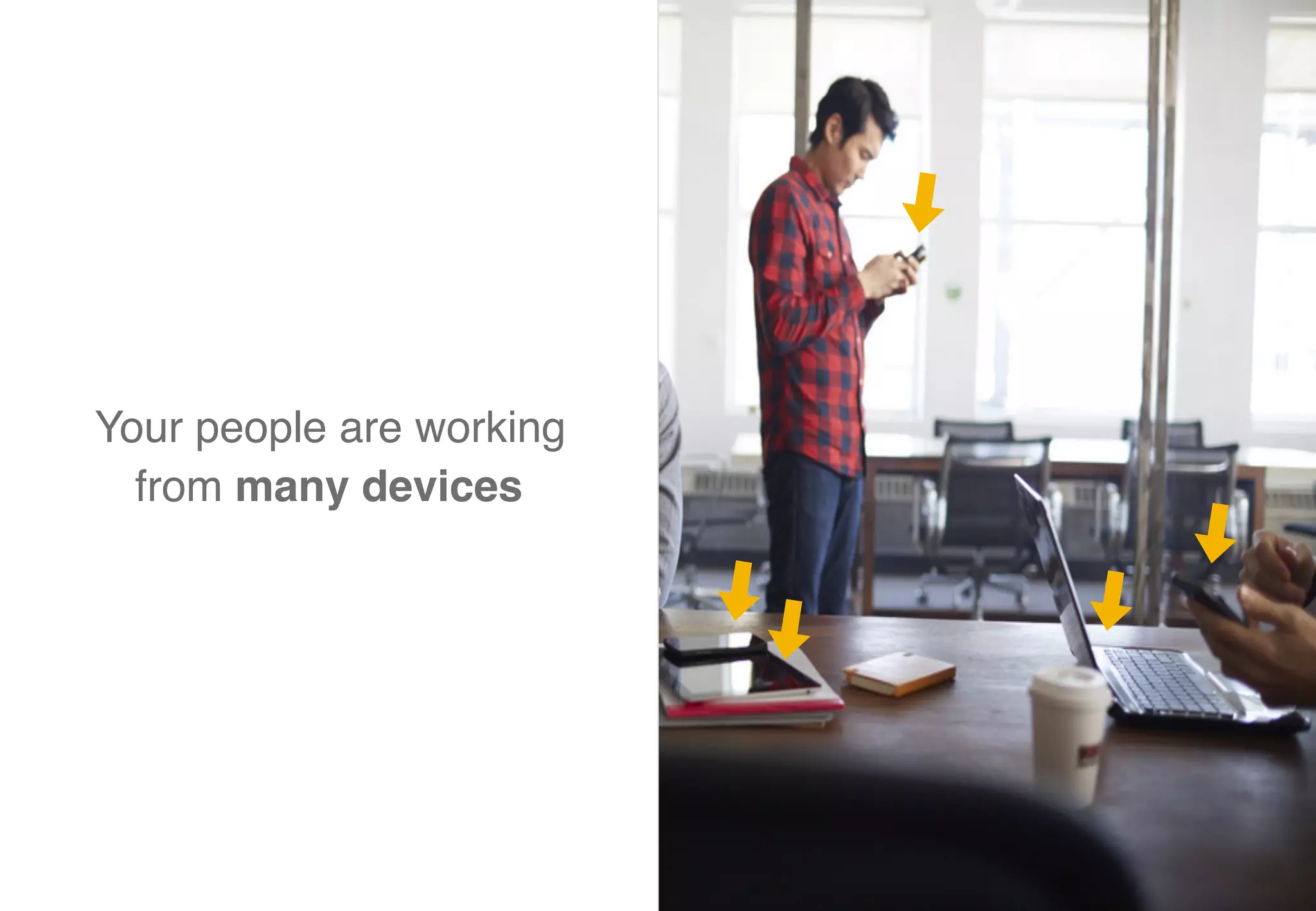 Your people are working
from many devices
 