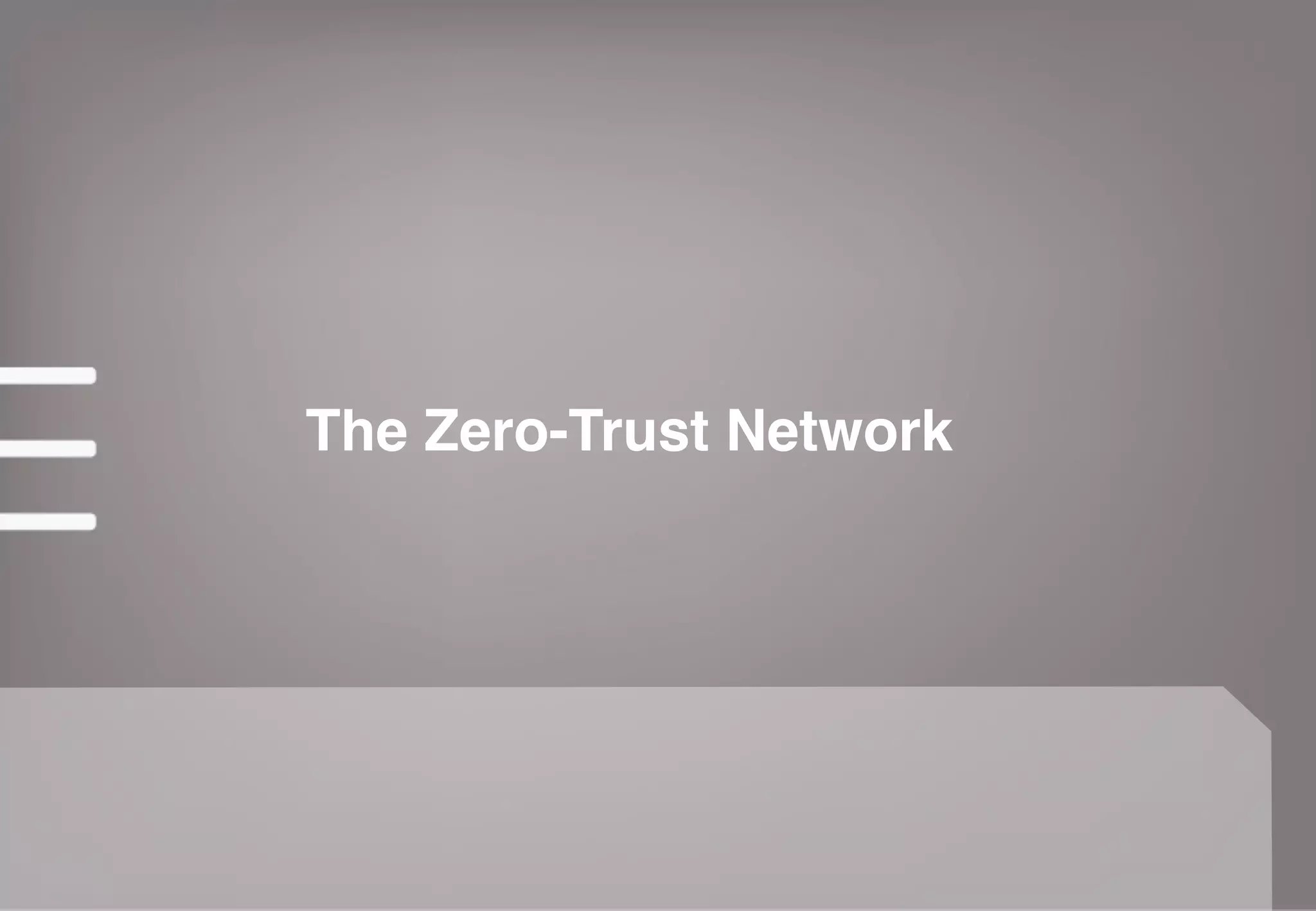 The Zero-Trust Network
 