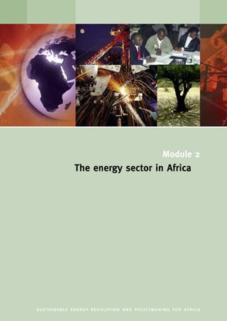Module 2
The energy sector in Africa
sustainable energy regulation and policymaking for africa
 