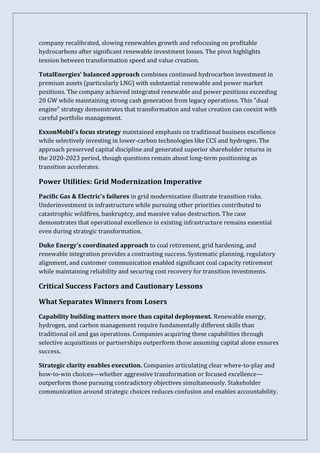 The Energy Transition Imperative Strategic Pathways for Oil Gas and ...