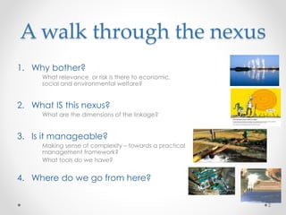 The Energy Water Nexus by Daryl Fields | PPTX