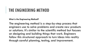 THE ENGINEERING DESIGN PROCESS 101.pptxx | PPTX