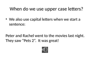 Upper Case Sign Examples Understanding Upper and Lower Case Letters in the English Alphabet | PPTX