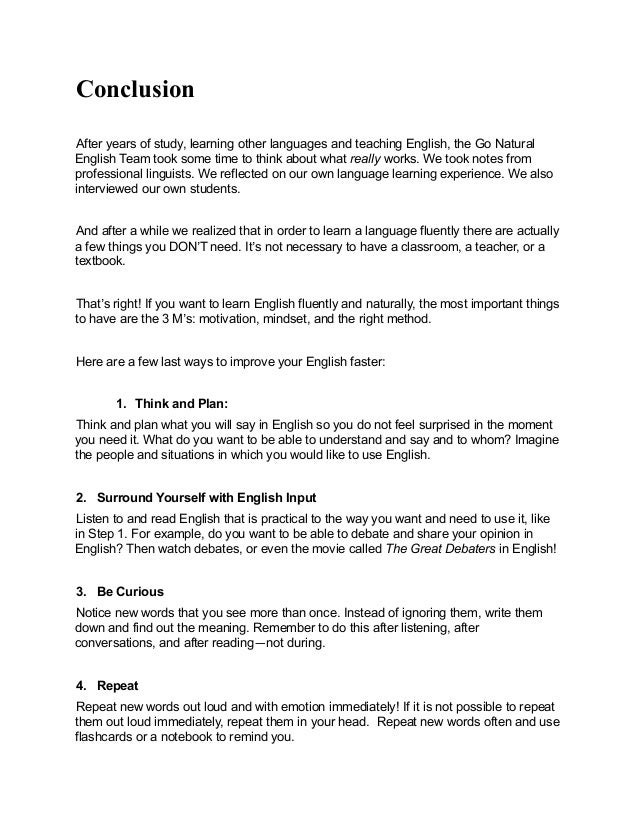 The English Fluency Formula The English Fluency Formula