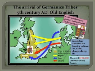 The word ENGLISH
derives from the
Angles.
 