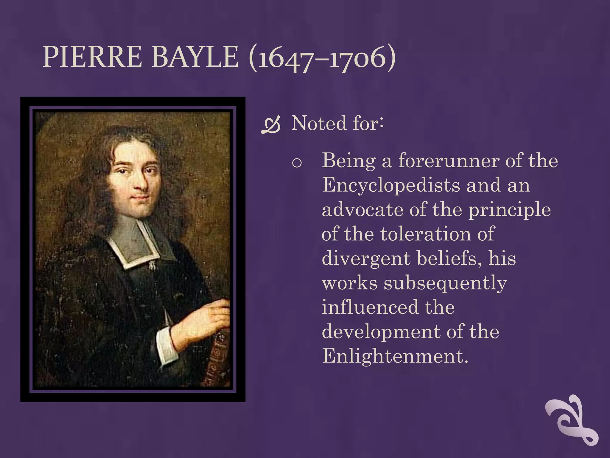 THE TERMAccording to Immanuel Kant: “Mankind's final coming of age, the emancipation of the human consciousness from an immature state of ignorance and error.”According to Bertrand Russell: “The enlightenment was a phase in a progressive development, which began in antiquity, and that reason and challenges to the established order were constant ideals throughout that time.”