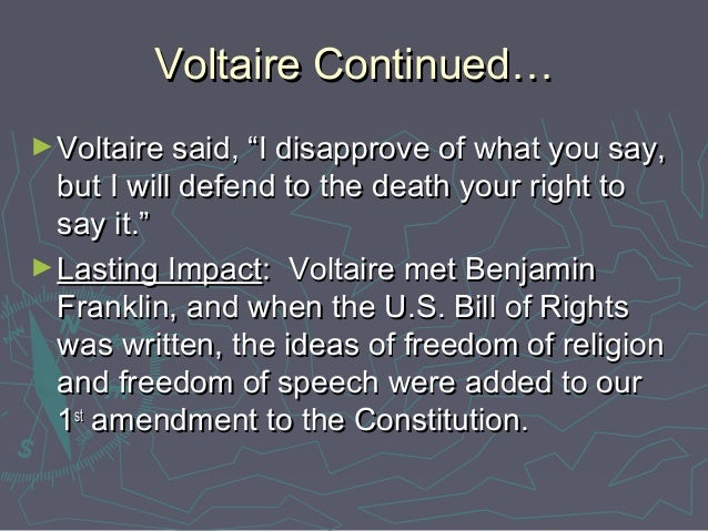 How did Voltaire contribute to the Enlightenment?