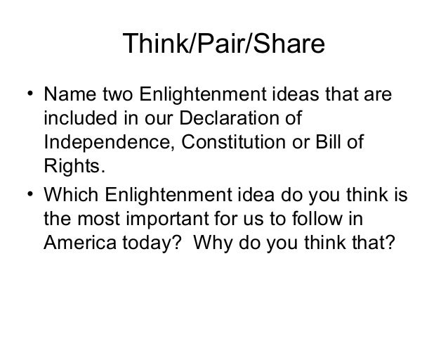 enlightenment ideas in the declaration of independence