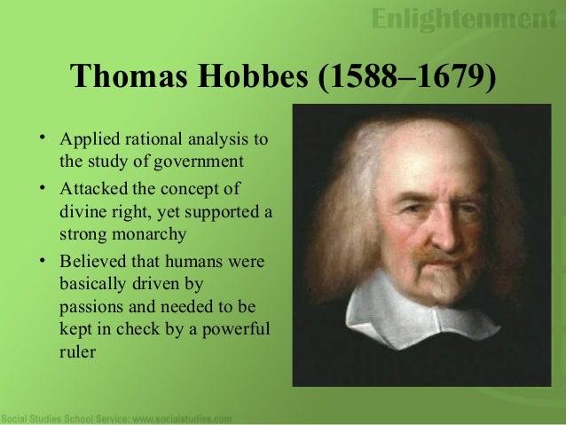 the enlightenment power point thomas hobbes major works