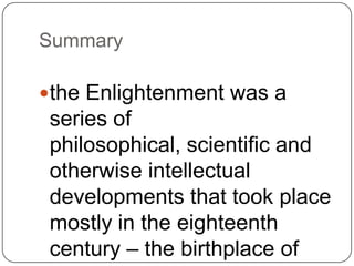 The Enlightenment Pp | PPTX