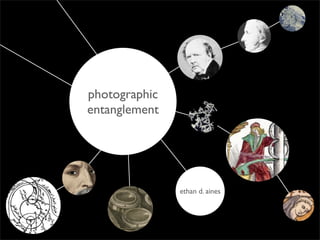 Text
ethan d. aines
photographic
entanglement
 