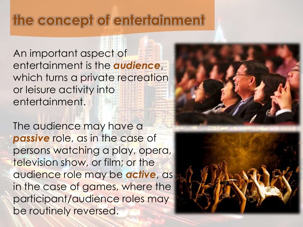 (the types of entertainment you like the most) comparison essay