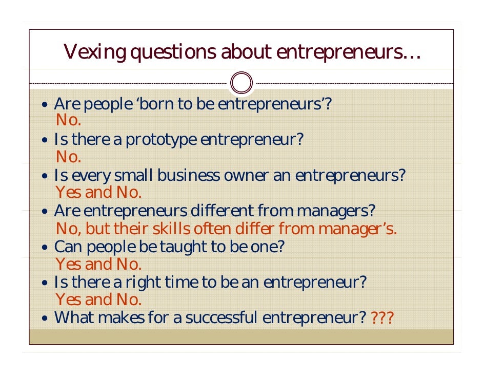 questions for entrepreneurs