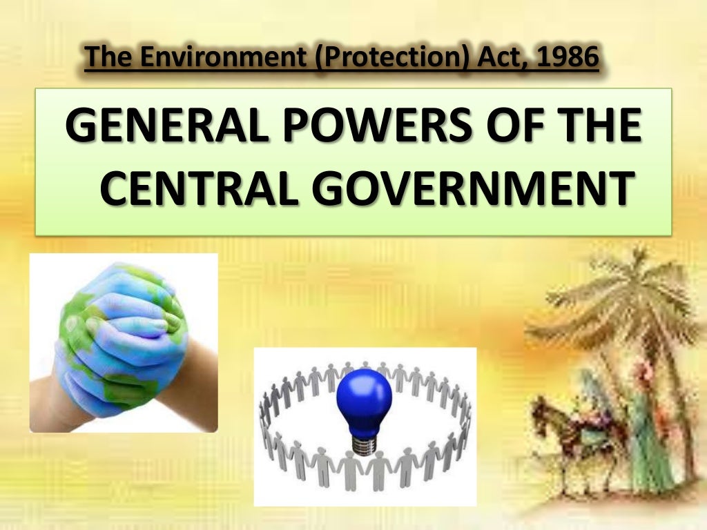 The environmental (protection) act, 1986