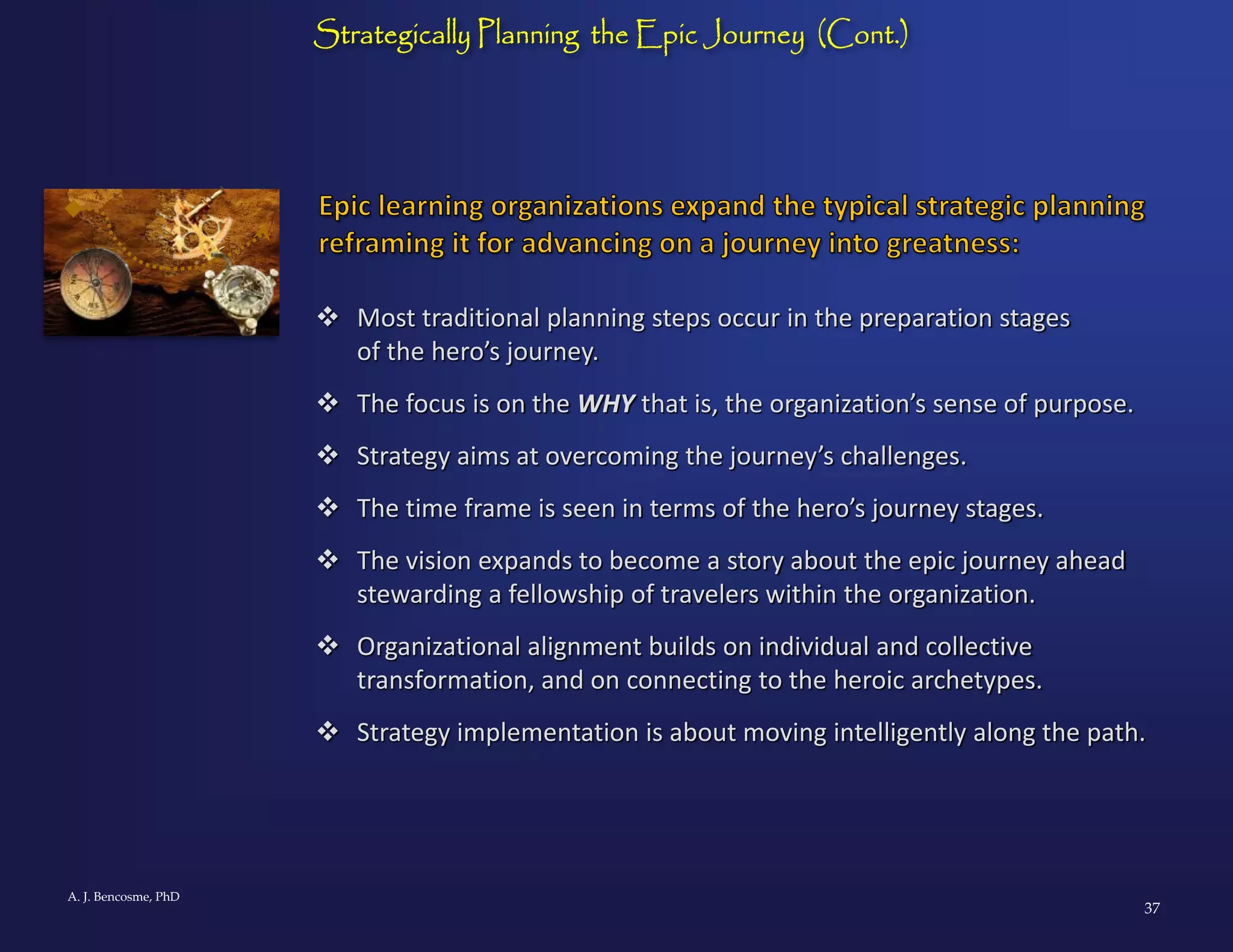 The Epic Learning Organization: Sharing the Hero's Journey | PPT