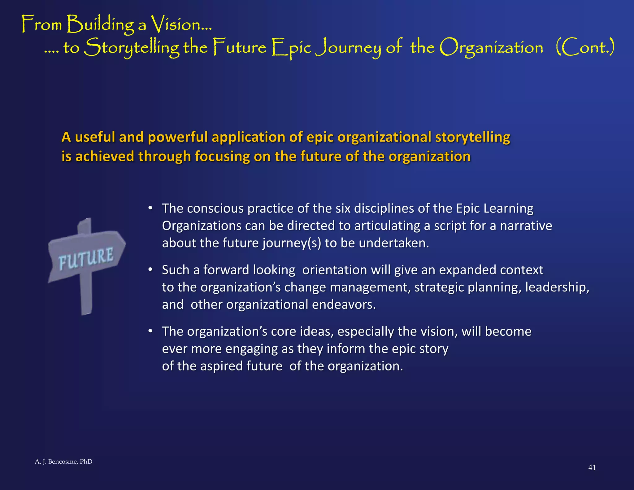 The Epic Learning Organization: Sharing the Hero's Journey | PPT