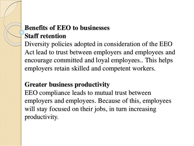equal employment opportunity act equal employment opportunity act