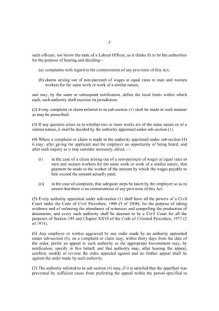 The Equal Remuneration Act 1976 | PDF