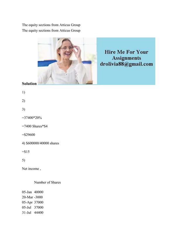 The equity sections from Atticus Group The equity sections from.docx