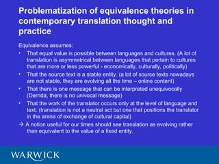 Debates about Equivalence in Translation.ppt