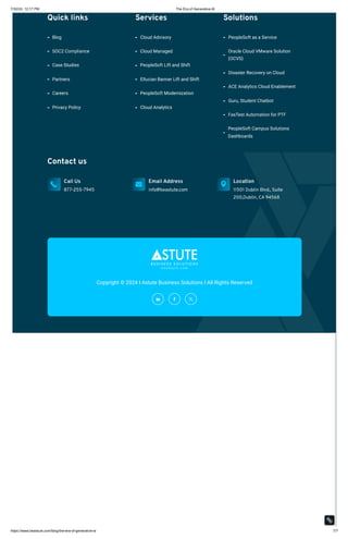 The Era of Generative AI | Astute Business | PDF