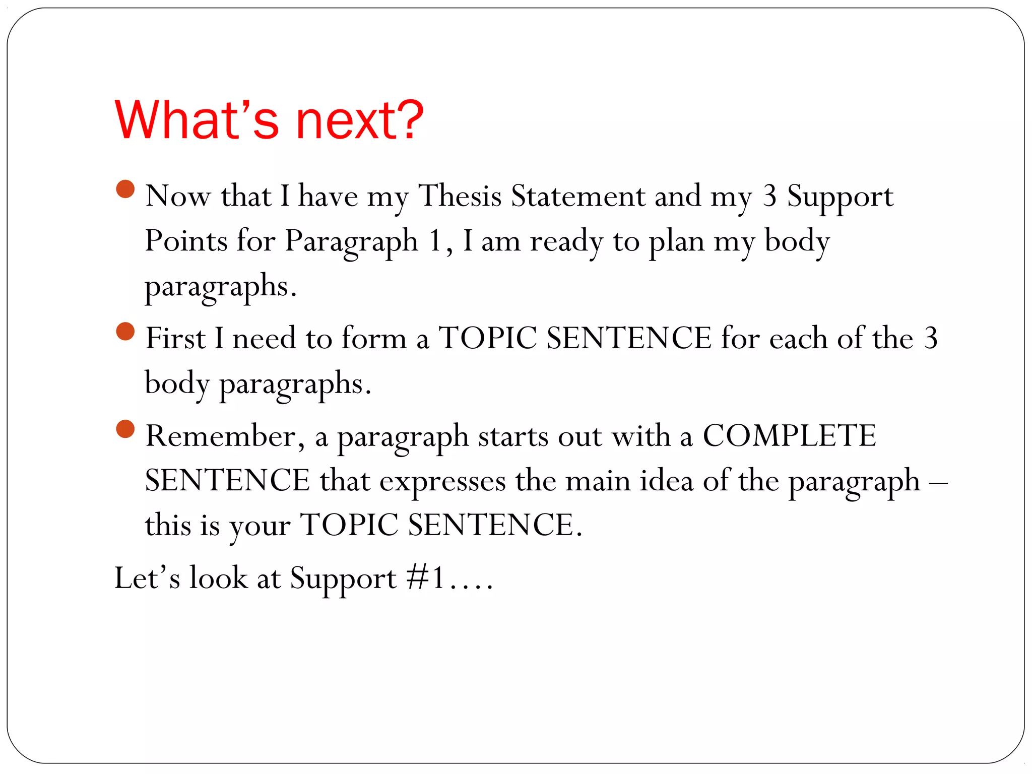 ROADMAP SENTENCE ESSAY visual data 7