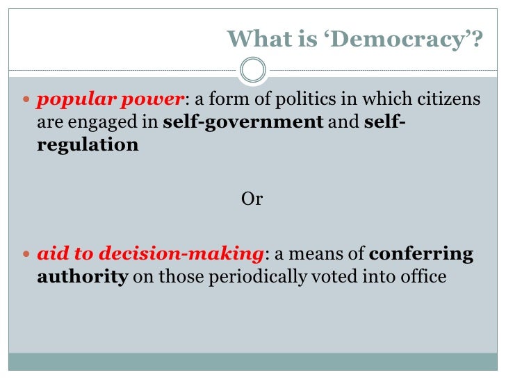 The ‘Essence’ Of Democracy
