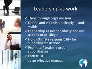 Time80-20 – where should I contribute What could be delegated-- the recurrent fire fightingOverstaffing – mal-organizationConsolidating discretionary time