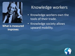 Role of ManagementEverything that affects the performance of the organization is a concern for the management and its responsibility.Traditional models perceive the role of management is internal which is a fallacyThe best way to predict the future is to create it. 