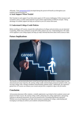 The Essential Guide to Advancement Placement for Students | PDF