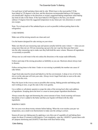 Baking Notes.pdf The essential guide to baking | PDF