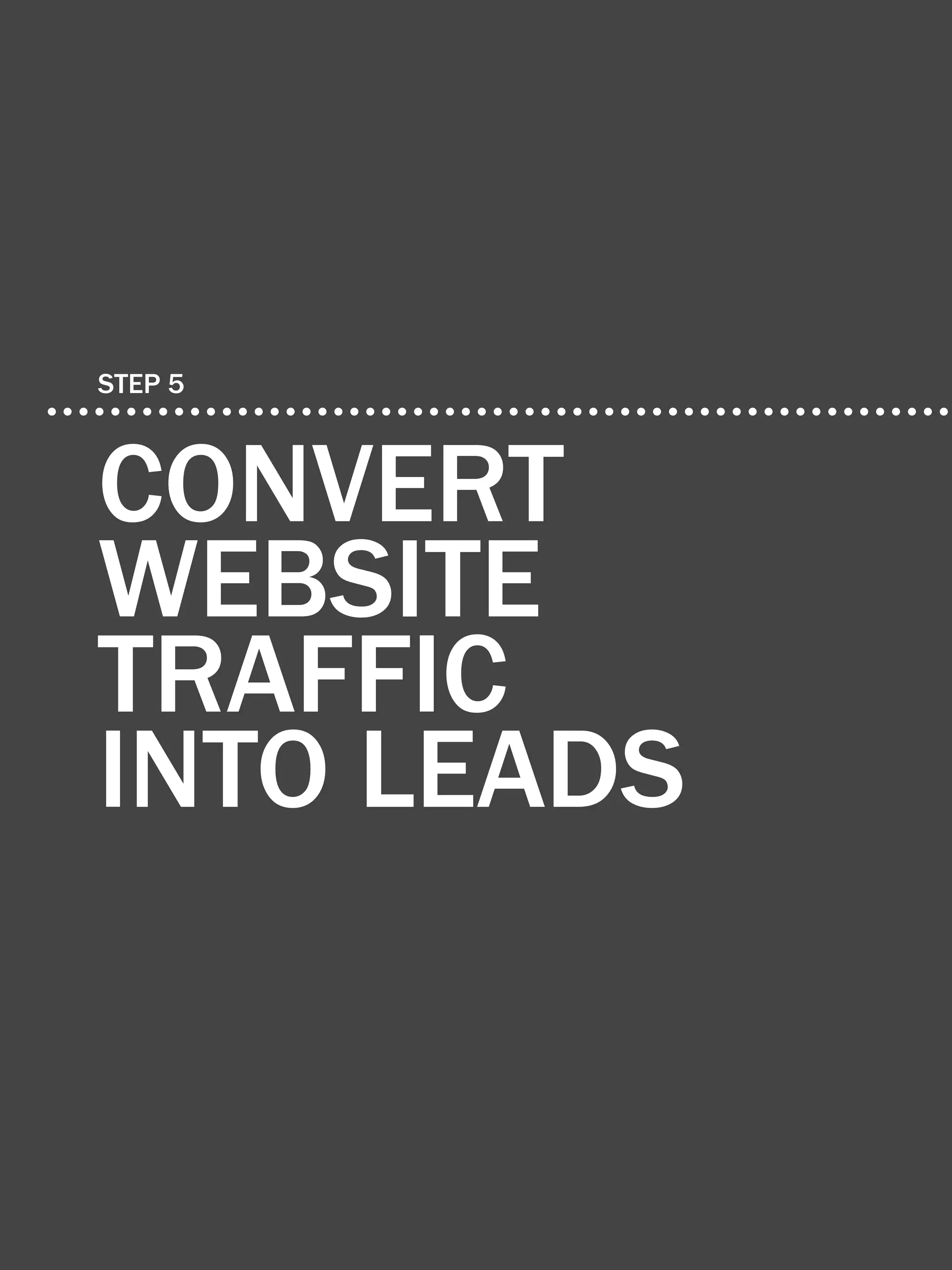 38             the essential step-by-step guide to internet marketing




    step 5



    convert
    website
    traffic
    into leads

Share This Ebook!



www.Hubspot.com
 